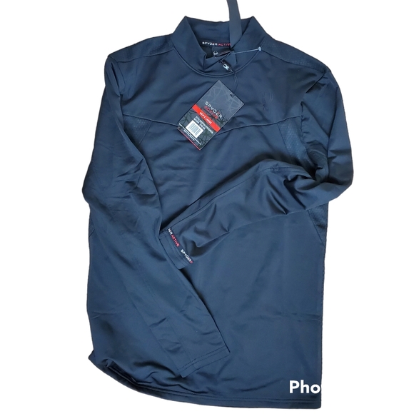Spyder Other - Spyder active mens base layer compression black top size large